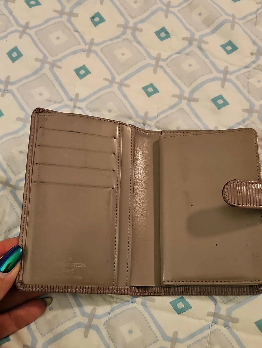 Louis Vuitton Brown Textured Epi Compact Wallet